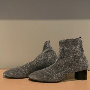 Zara Silver Boot
